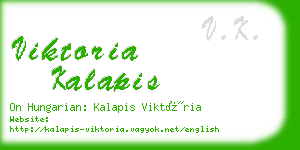 viktoria kalapis business card